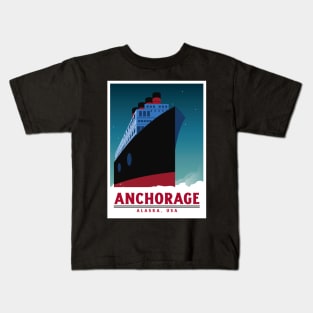 Anchorage, Alaska, USA Ship Kids T-Shirt